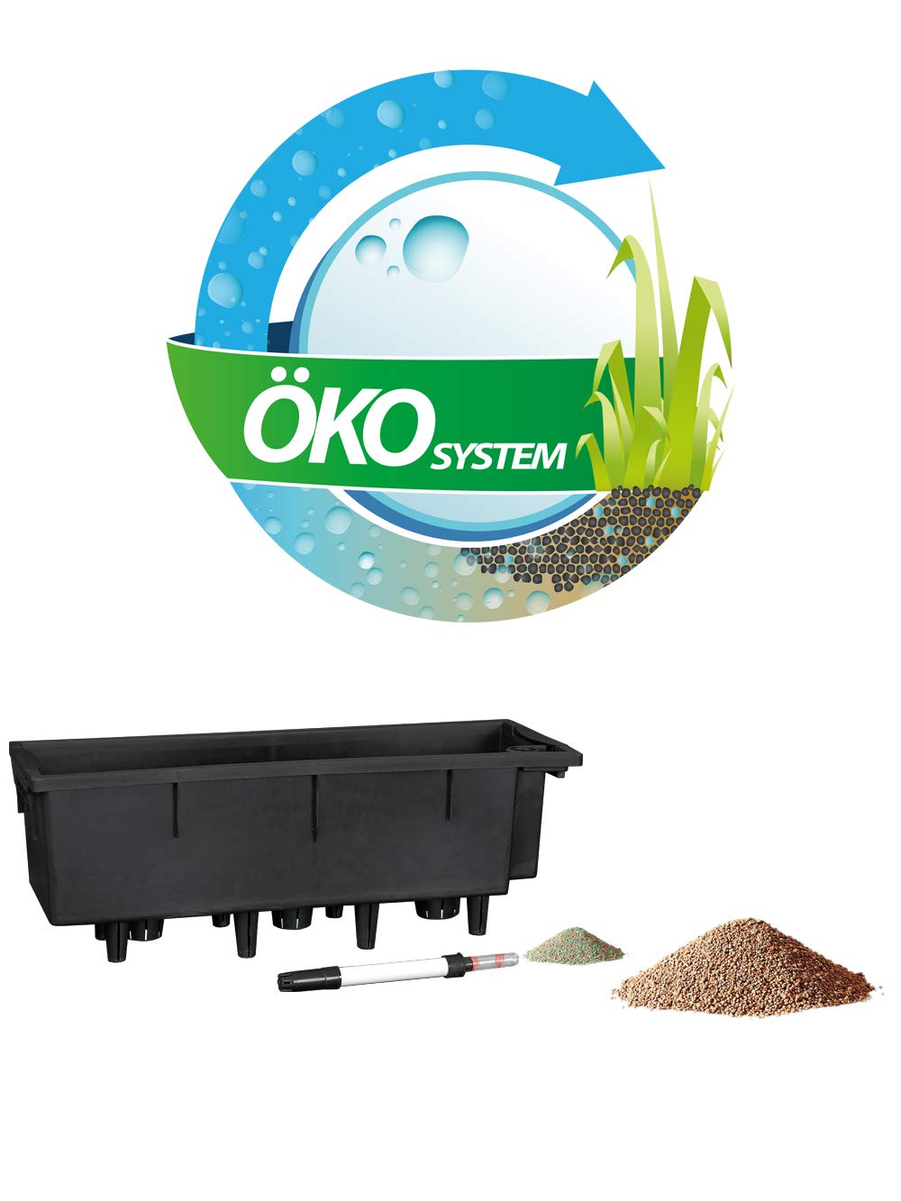 Pflanzwerk® ÖKOSYSTEM donica na rośliny TUB – doniczki z systemem nawadniania – 20 x 50 x 20 cm rattan brązowy *donica na kwiaty do wewnątrz i na zewnątrz * * * ochrona przed promieniowaniem UV * * markowa jakość