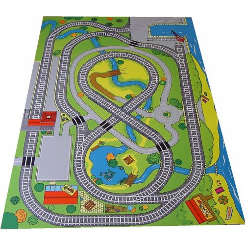 Be-Active Giant Railway Playmat - A Fun Addition For The Bedroom, Playroom, Nursery Or Class Room!