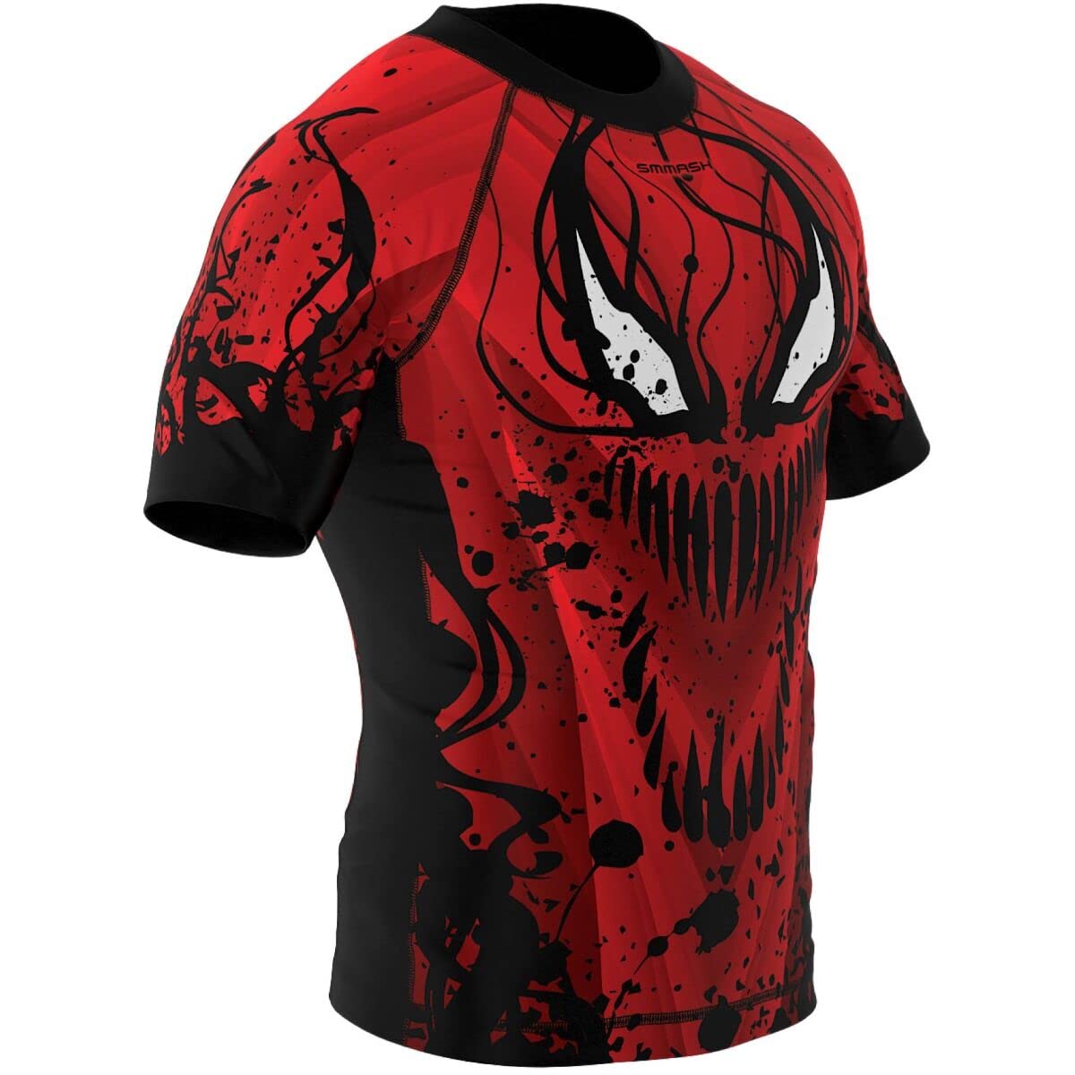SMMASH Helion Rashguard Hombre Manga Corta, Camisetas Hombre para MMA, Artes Marciales, Krav Maga, BJJ, K1, Karate, Material Transpirable y Antibacteriano