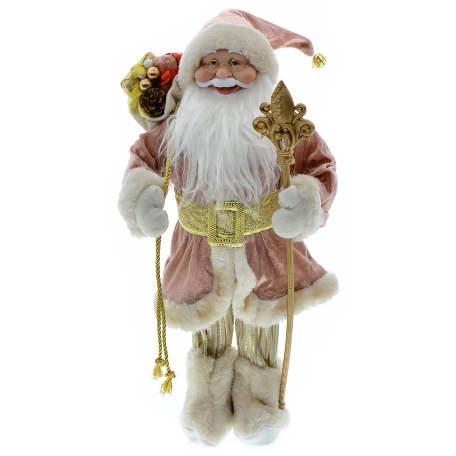 Santa Claus Figures de 17,7 Pouces pour Décoration de Table de Noël
