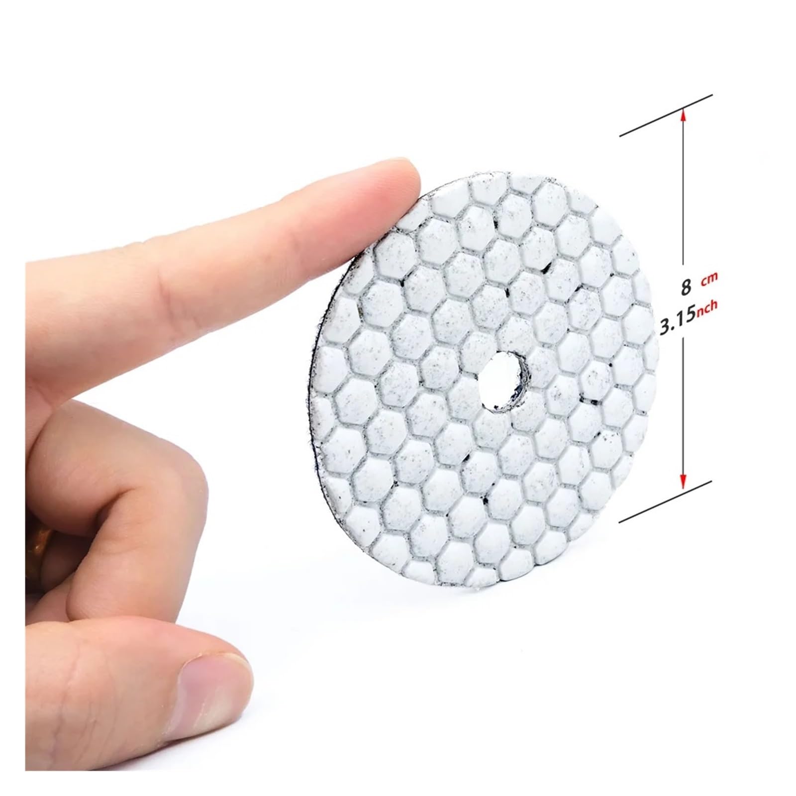 Almohadilla de pulido de diamante Disco de lijado for azulejos pulidos de vidrio, mármol, piedra seca, 3"(Grit800 1piece)