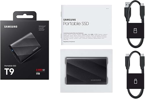 Miniatura 8 de SAMSUNG T9 SSD portátil de 4 TB, unidad de estado sólido externa USB 3.2 Gen 2x2, velocidades de lectura de hasta 2,000 MBs para juegos, estudiantes