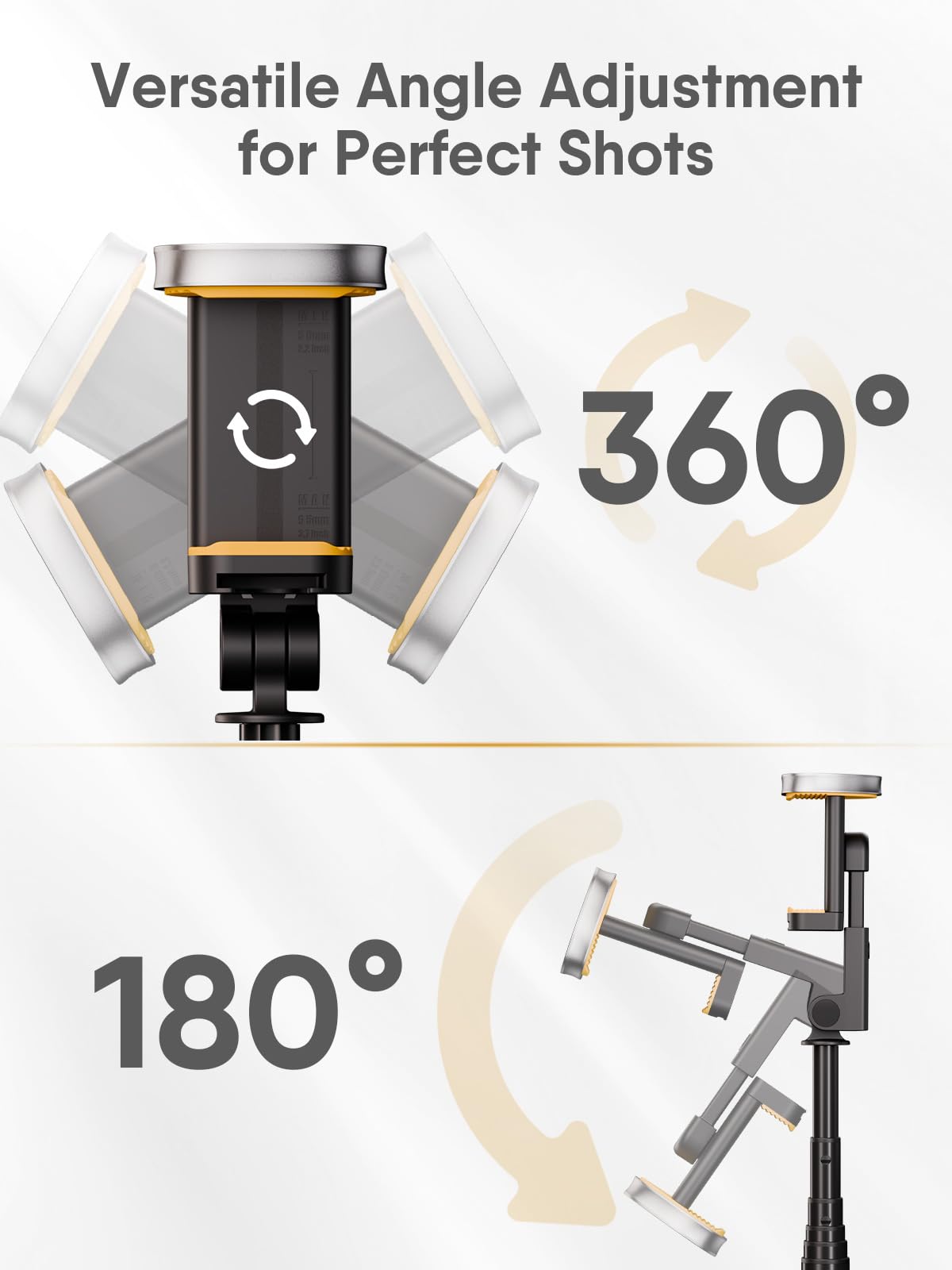 Moman IST01 statyw do selfie, przenośny statyw na telefon komórkowy, 153 cm, aluminiowy statyw do telefonu komórkowego, stojak do selfie do smartfonów, obracany o 360° All in 1 kijek do selfie