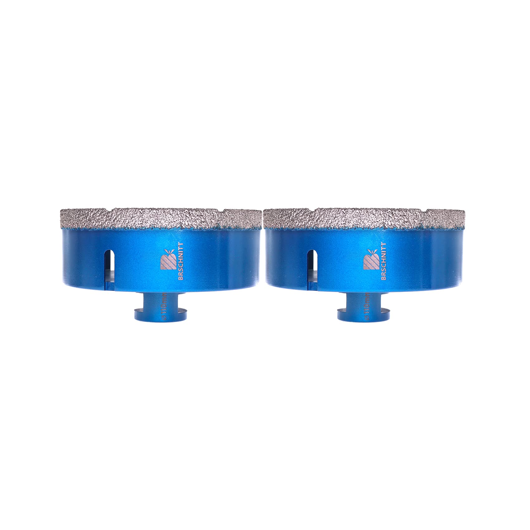 Diamond Drill Bit 110mm,BRSCHNITT 2pcs M14 Vacuum Brazed Diamond Tip Drill Bit for Tile Porcelain Stoneware Ceramic Marble Granite Drilling,Suitable For Angle Grinders