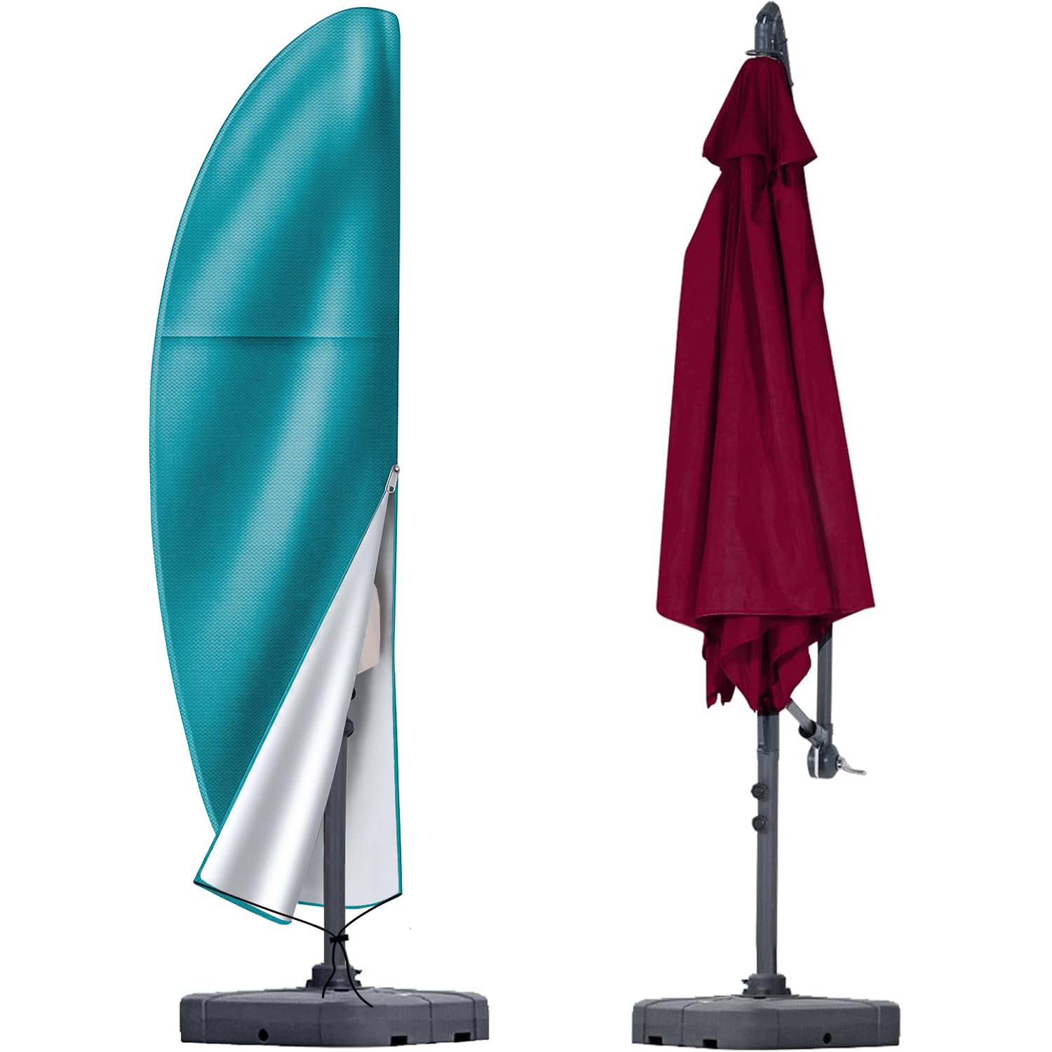 OKPOW Parasol Cover Waterproof for Garden Umbrella: Weatherproof All-Season — image 1