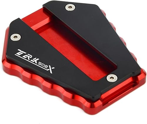 Para Benelli TRK 502 Accesorios 502X 2017 2018 2019 Soporte lateral de motocicleta Soporte de extensión Trípode extendido (color  rojo, tamaño 2)
