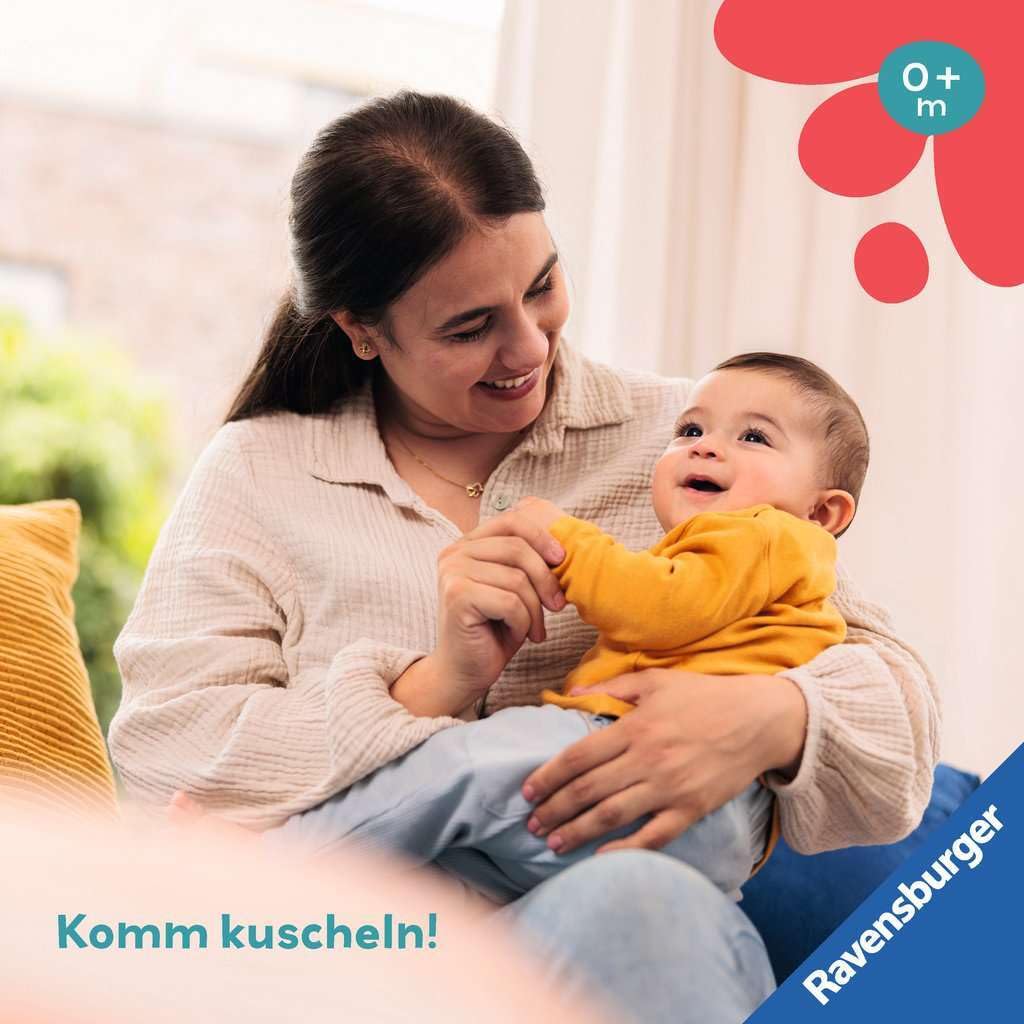 Ravensburger 4850 Play+ Plush Lion Rattle with Rattle, Attachment Clip, Dental Aid, Baby Toy from 0 Months