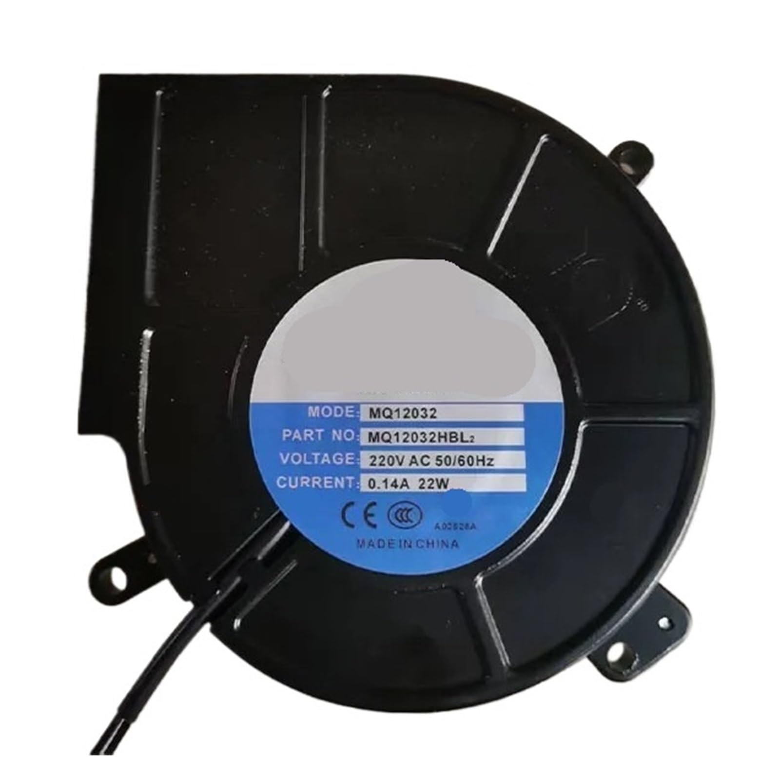 Lzikkgki One Color Mq12032hbl2 Ac 220V 0.14A 2-Wire Cooling Fan