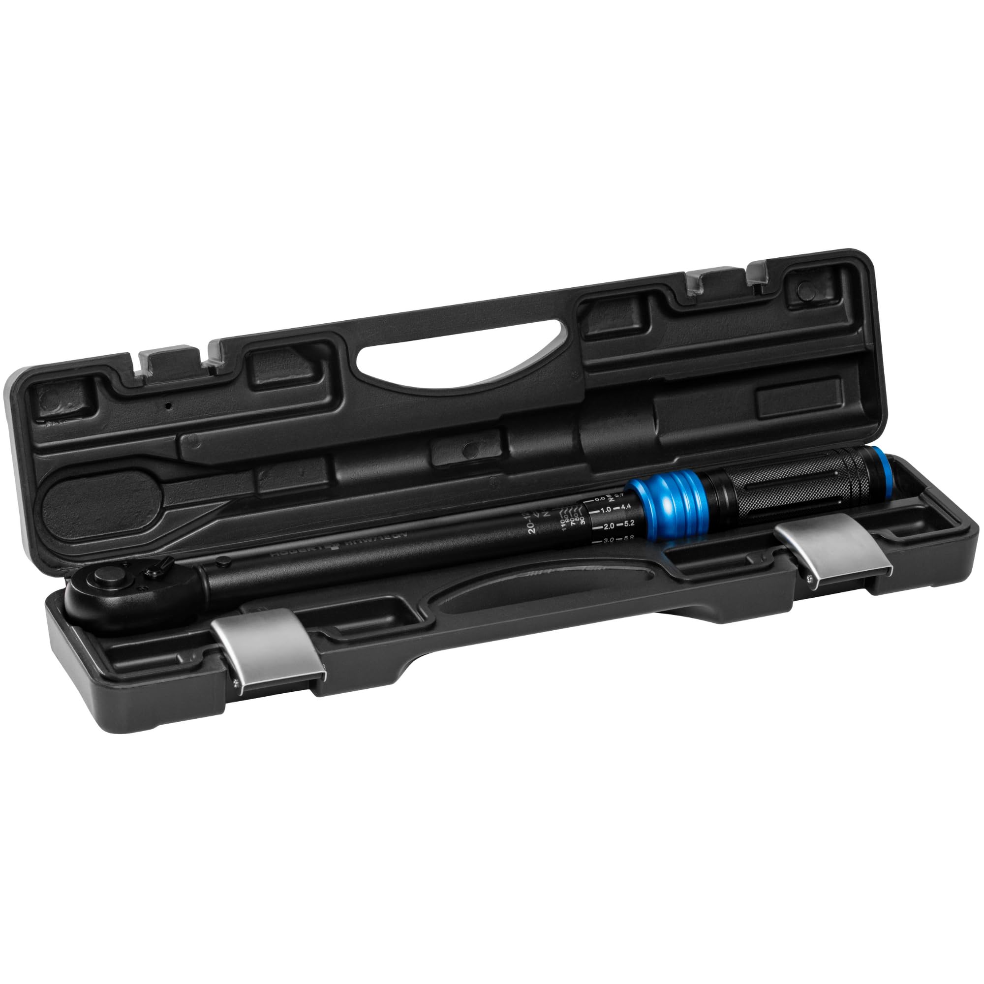 Högert Technik - Klucz dynamometryczny 1/2″ I 20-120 Nm I precyzyjny mechanizm zapadkowy z 72 zębami I ze stopu chromowo-molibdenowego I Obrót w lewo/w prawo I HT1W712