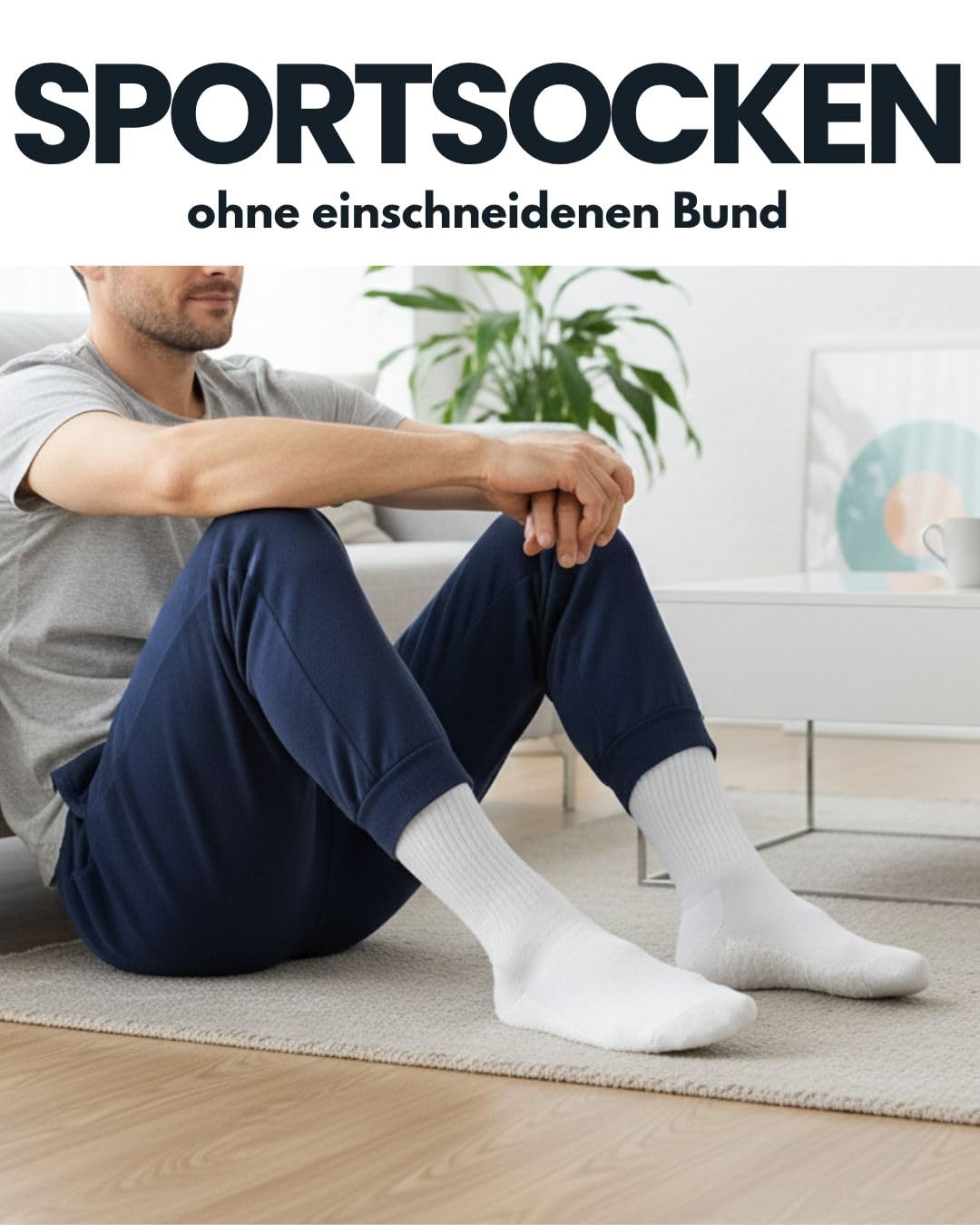 10 Paar Sportsocken Tennissocken Herren Damen Atmungsaktive Crew Socken Baumwolle