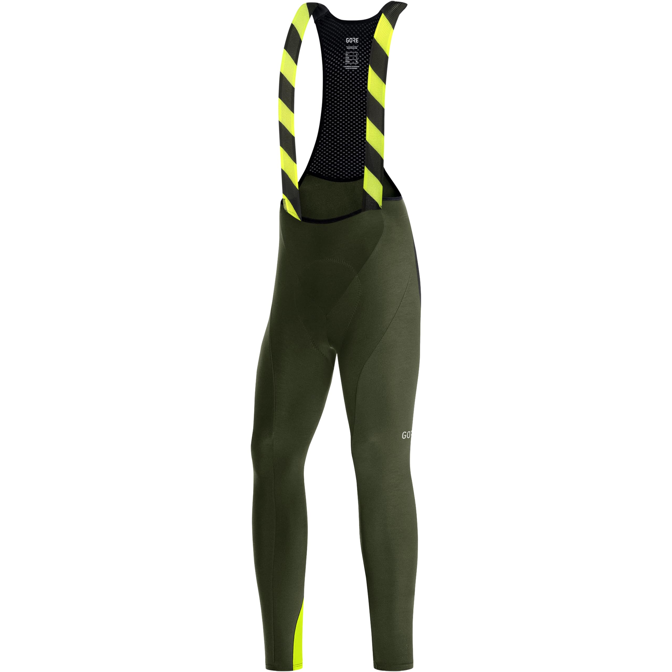 GOREWEAR Herren Thermo Fahrrad-Trägerhose mit Sitzpolster, C3