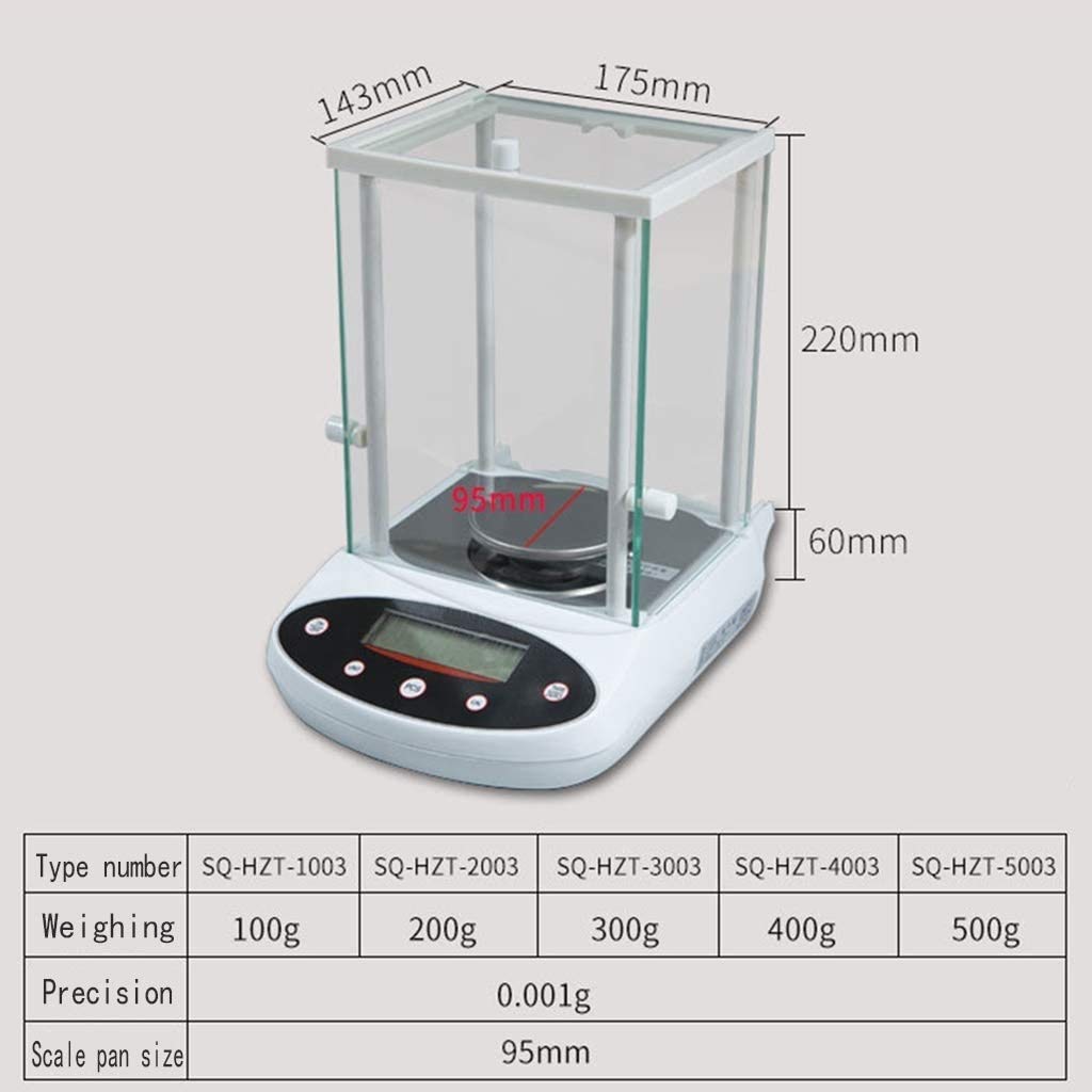 Pesage électronique 500g 0.001g Laboratoire numérique de Haute précision Laboratoire d'équilibre électronique analytique précis Industriel avec Fonction de comptage