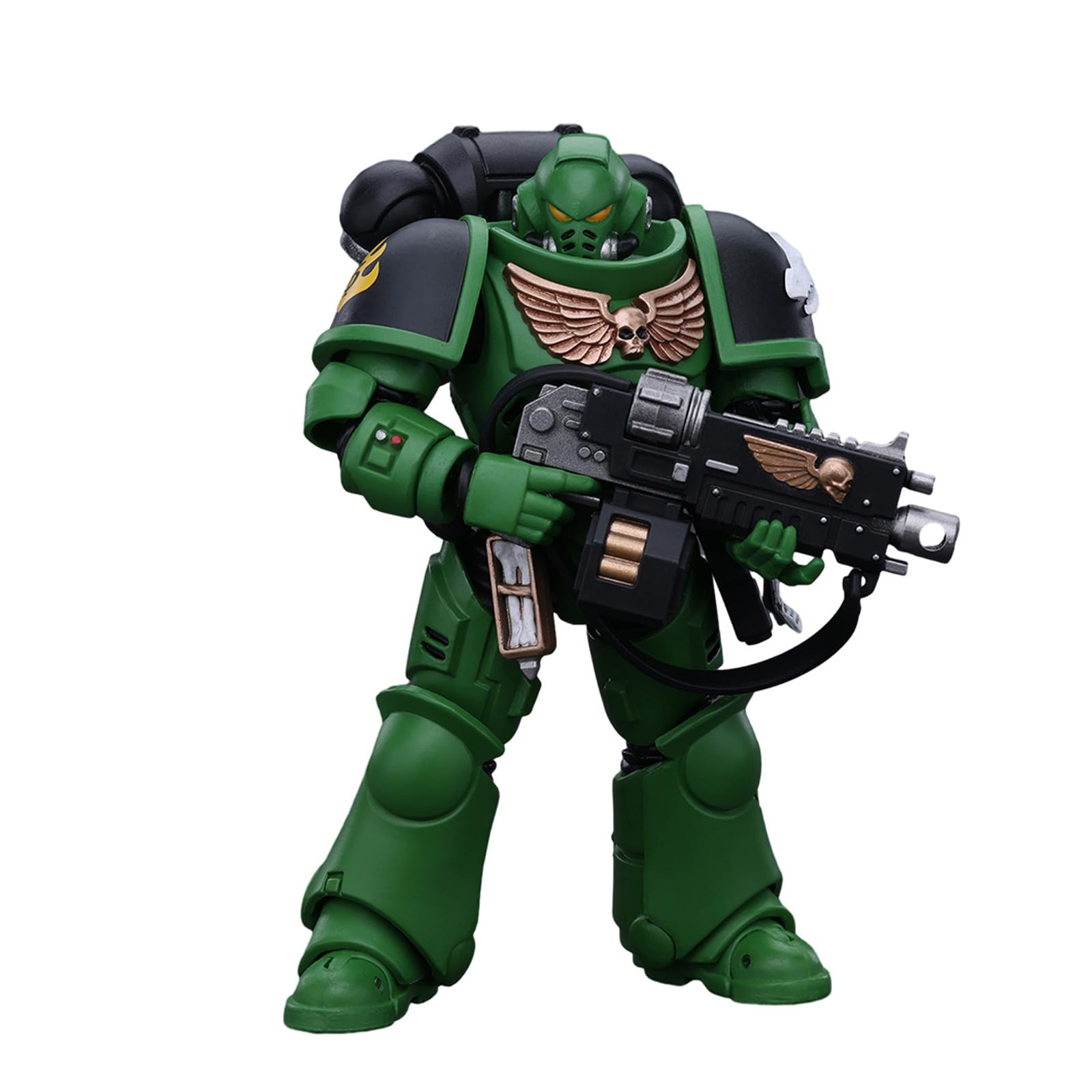 JoyToy Warhammer 40K Genuine License 1:18 Action Figure, Space Marines Salamanders Intercessors Brother Haecule, 4.96 inch Collectible Action Figures Sets