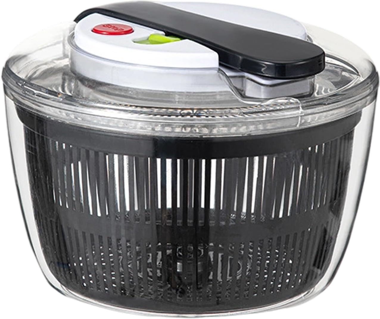 Tsophreniq Multifunctional Easy Press Vegetable Salad Spinner Washer Dryer Drainer Mixer with Lid for Kitchen Picnics Salad Spinner