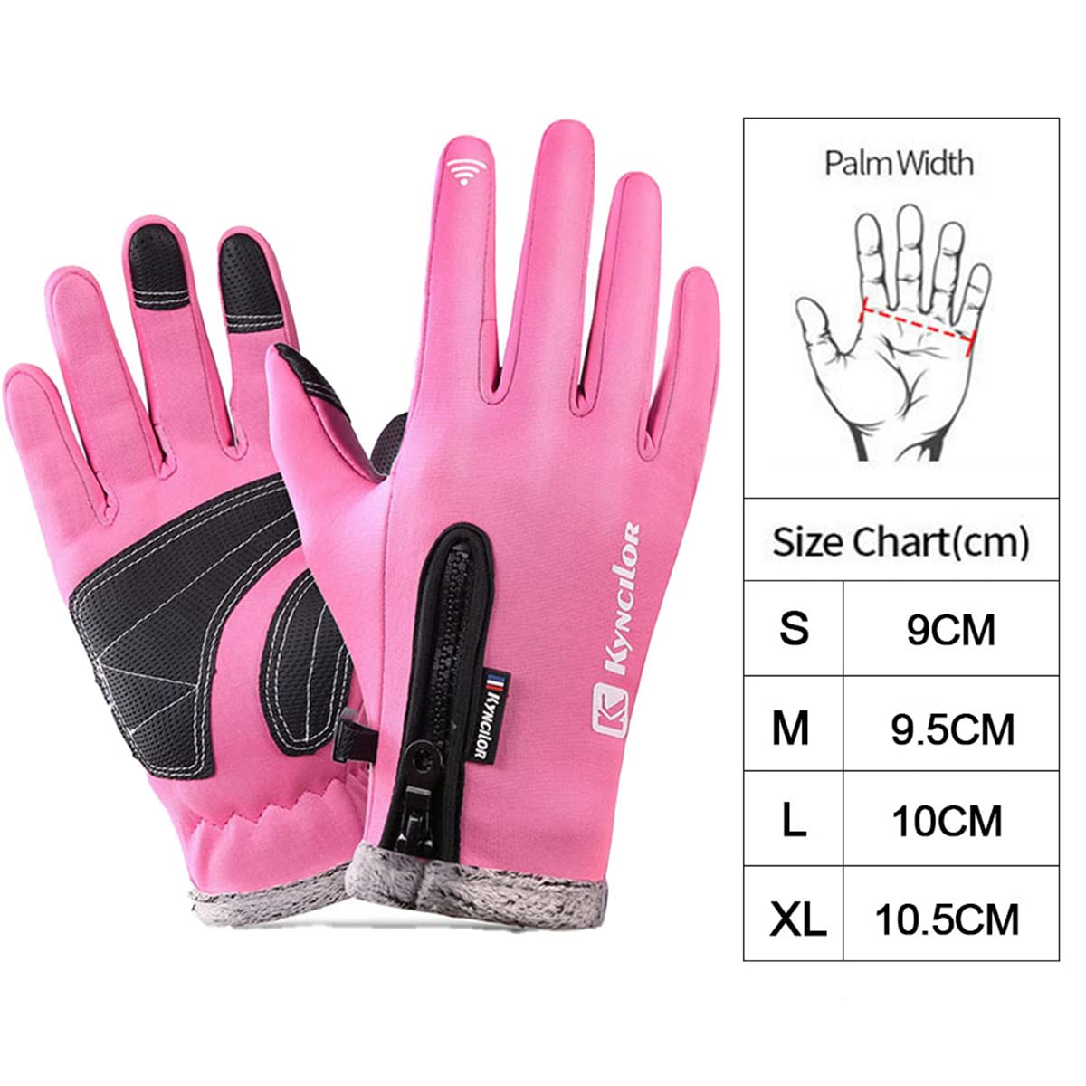 Handschuh, Handschuhe, Thermohandschuhe, Winterhandschuhe for Herren und Damen, Touchscreen-Handschuhe, warme Handschuhe for kaltes Wetter for Radfahren, Fahren, Laufen, Camping, Wandern