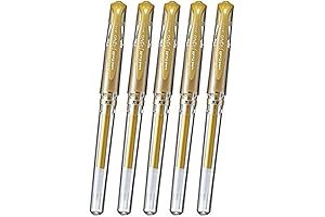 Uni Ball Signo Gel Ink Pens – Medium Point 1.0mm – Gold...