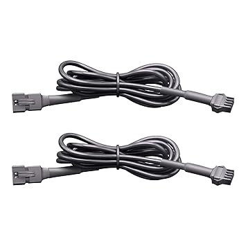 Rock Light Extension Wire 2 Pcs, 47 inch LED Light RGB Extension Cable with Connector Under Glow Light Kit for Car.