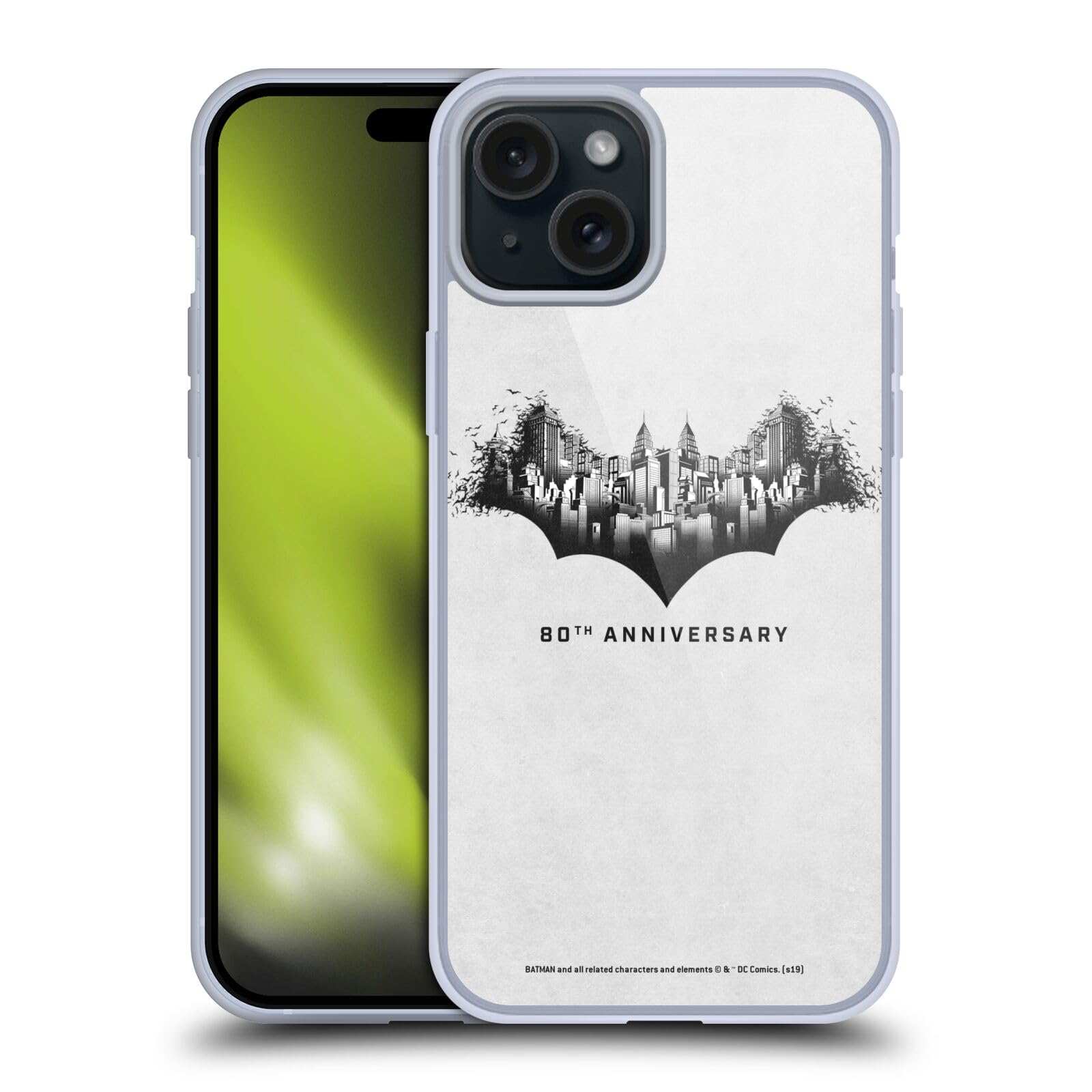 Funda de gel Batman Gotham 80 para iPhone 15 Plus carcasa protectora flexible de DC Comics 7