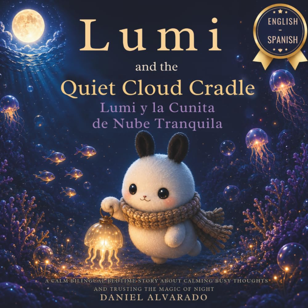 Lumi and the Quiet Cloud Cradle - Lumi y la Cunita de Nube Tranquila: a calm bilingual bedtime story about calming busy thoughts and trusting the magic of night (Lumi’s Calming Ocean Bedtime Stories)
