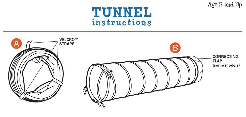 Pacific Play Tents 20513 Kids 9-Foot Institutional Crawl Play Tunnel, 9' x 22" Diameter, Blue/Red - Image 7
