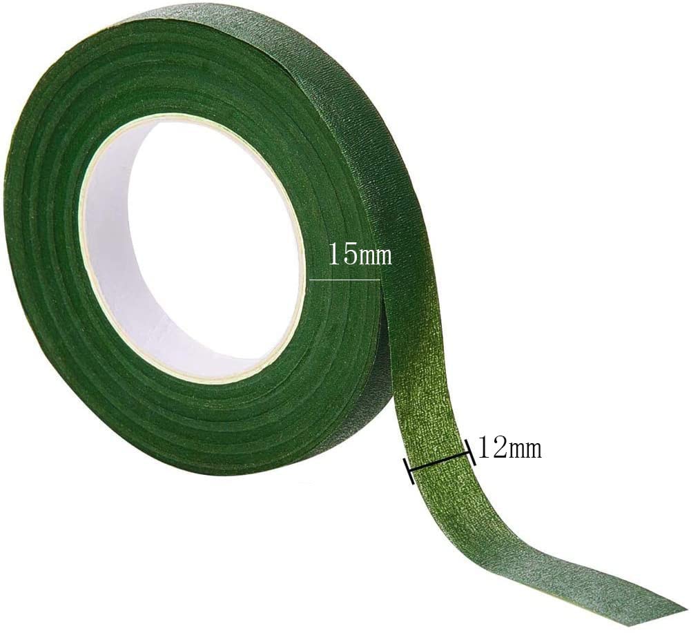 Nastro Carta Crespa Verde Per Fioristi - 5 Rotoli Da 27m, Adesivo A Stiramento Per Bouquet E Decorazioni - Foto 4