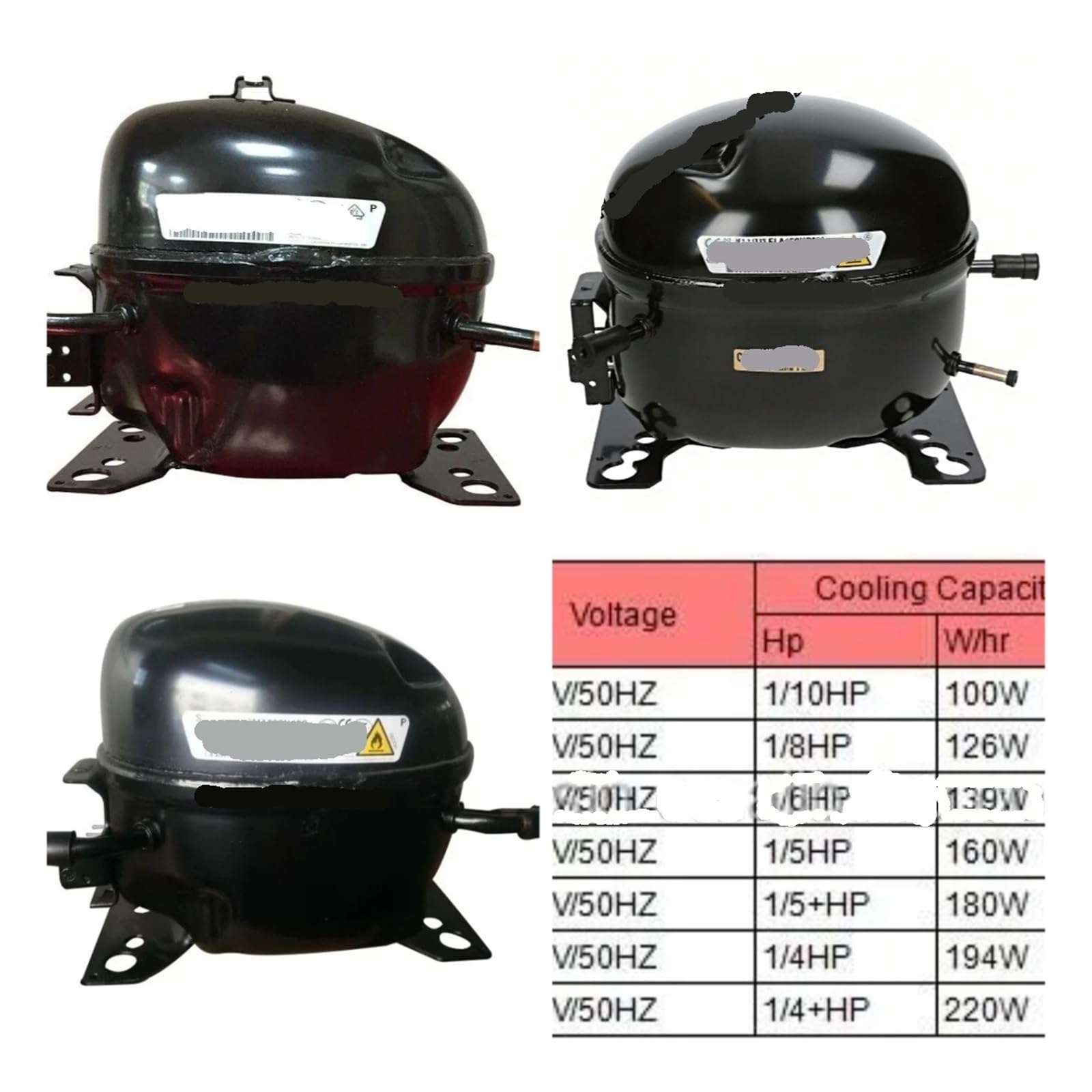 Compresor alternativo for frigorífico FLA150NBMA FMA102NAMA FLB075LBNA R600a, compatible con LG