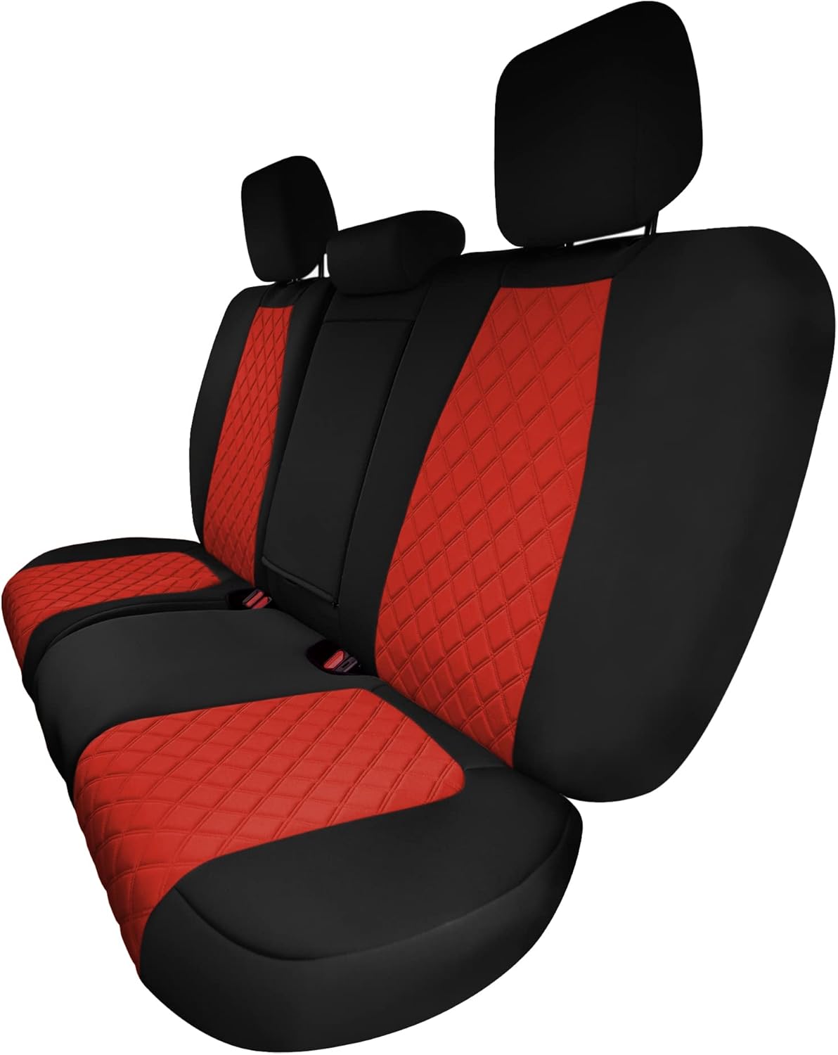 FH Group Custom Fit Car Seat Covers Specifically Made for 2017-2022 Honda CR-V LX EX EX-L - Water Resistant Ultaflex Neoprene, Rear Set Red, Automotive Seat Cover