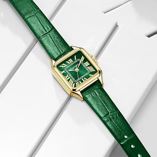 Miniatura 8 de Classic Relojes cuadrados de mujer con números romanos, de vestir, informal