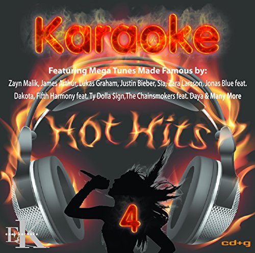Image of Karaoke Hot Hits Volume 4 by Easy Karaoke includes 19 Chart Hits by various artists such as Adele, James Arthur, Justin Bieber and many more! *see description for full track listing*
