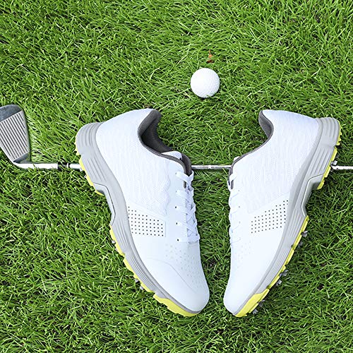 Image of Waterproof Professional Golf Shoes Men Spikes Golf Sneakers Male Outdoor Anti Slip Walking Footwears