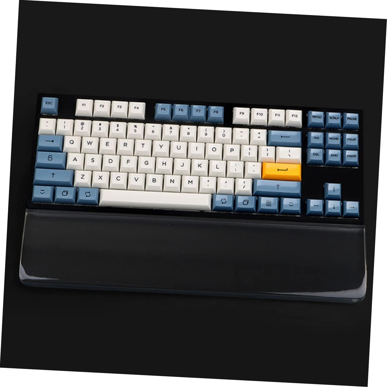KICHOUSE Computer Keyboard Wrist Rest Pad Black Resin Hand Rest Gaming Accessory Wrist Support for Typing