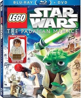 LEGO Star Wars: The Padawan Menace Blu-ray & Standard DVD Combo Pack with Young Han Solo Minifigure by Anthony Daniels