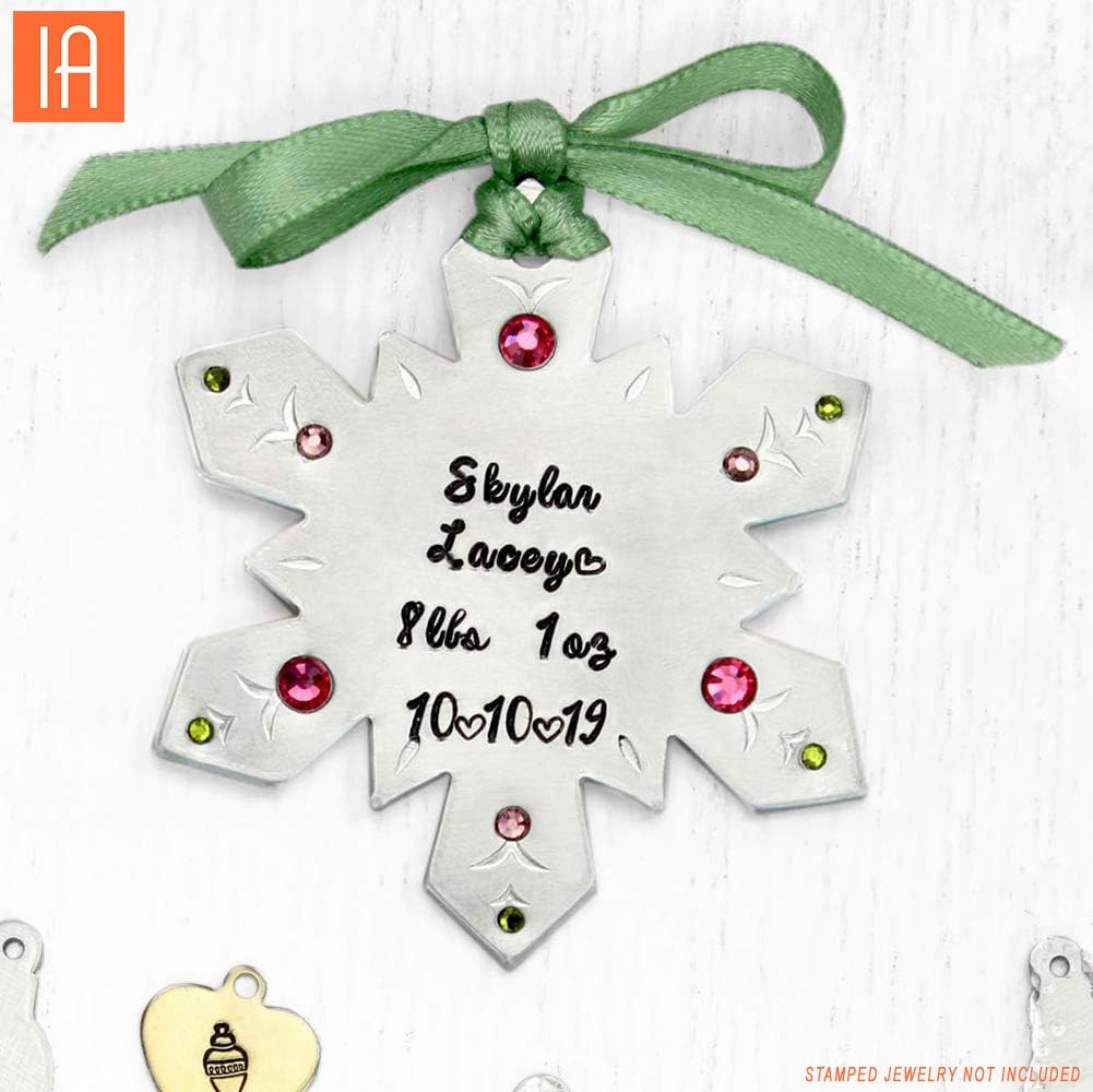 ImpressArt - Holiday Snowflakes Ornament Metal Stamping Blanks Project Kit, Perfect for DIY Crafts, Gifts, and Handmade Christmas Decoration (Snowflake)