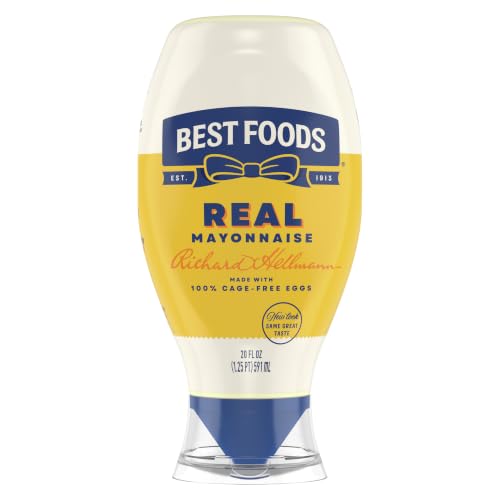 Best Foods Real Mayonnaise 20 oz, Mayo Squeeze, Sandwich Spread,