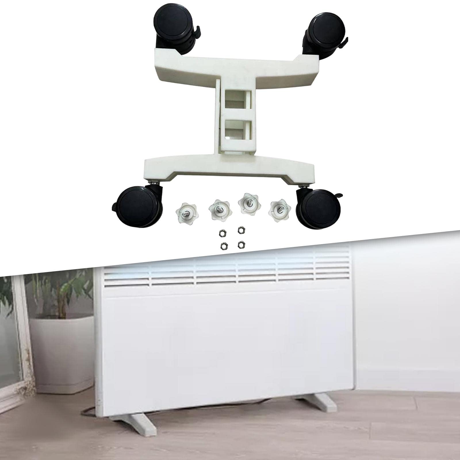 LOVIVER 1 par de pies para Soporte de Soporte de Calentadores Infrarrojos práctico para el Uso Independiente de Calentadores eléctricos radiadores Infrarrojos