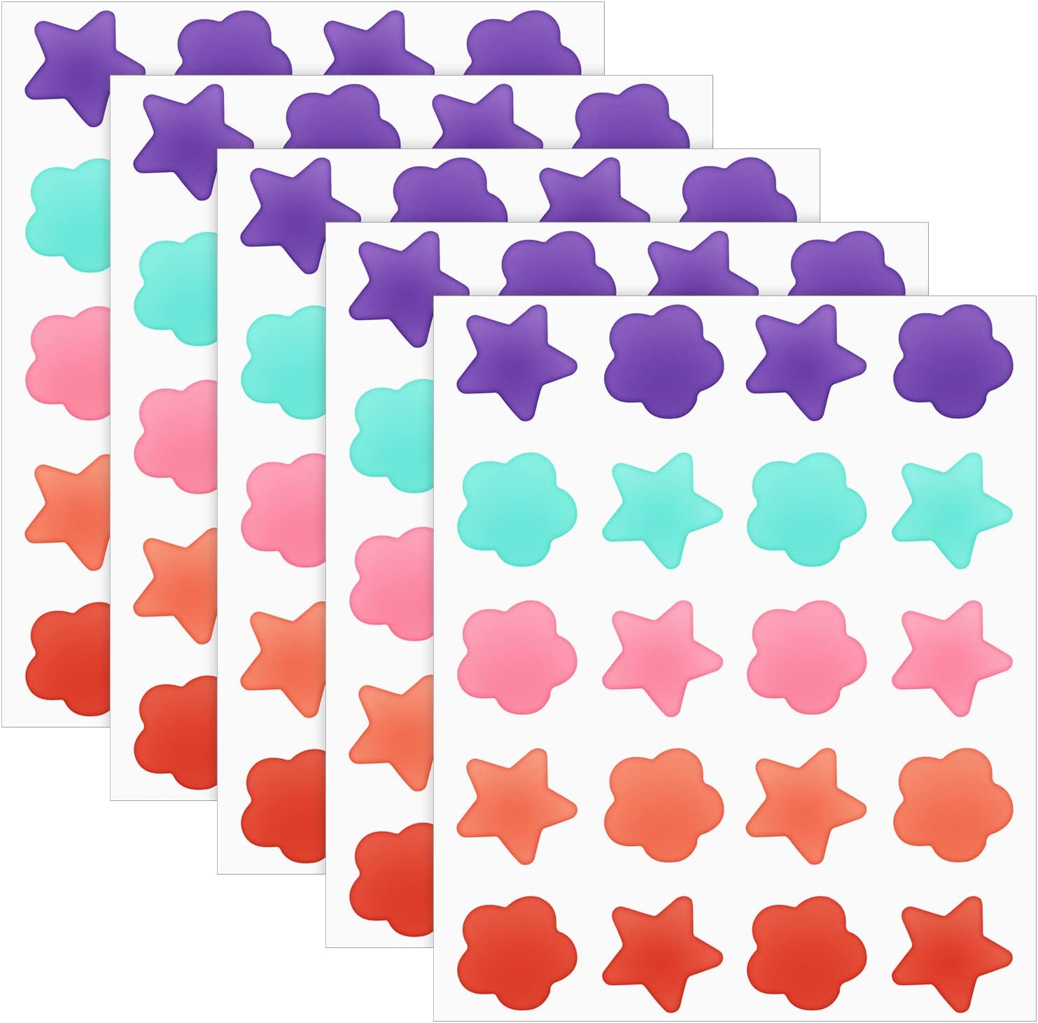 100Pcs Pimple Patches, Star Spot Patches Acne Spot Patch Acne Stickers Hydrocolloid Patches, Cover Dot for Blemish, Pimples, Whiteheads, Zit, Draw out Oil & Impurities