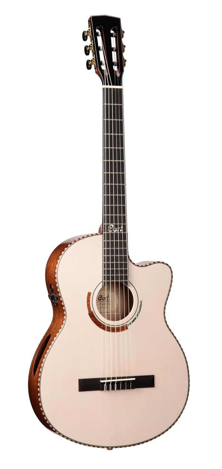 CORT Solencanto Electro Acoustic Guitar W/case WBL - White Blonde