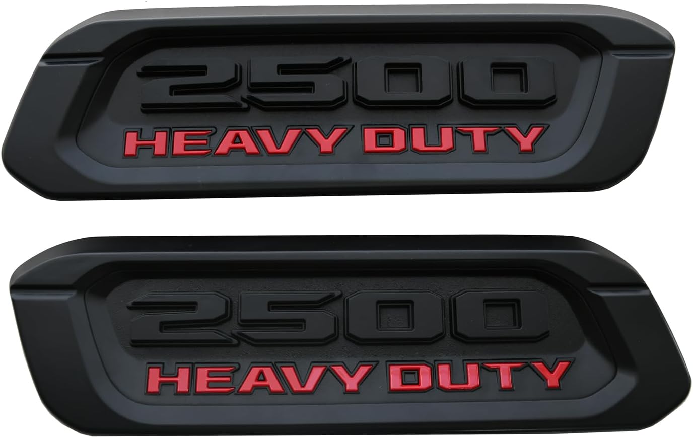 Pair New 2500 Emblems Replacement for 2500 Heavy Duty Left Right Side Badges Hood New 2500 68362211AB 68362212AB (Matte Black)