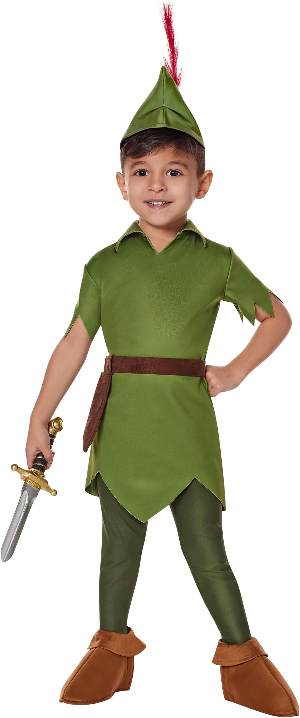 Spirit Halloween Disney Toddler Peter Pan Costume | Officially Licensed | Disney | Peter Pan Outfit | Group Cosplay