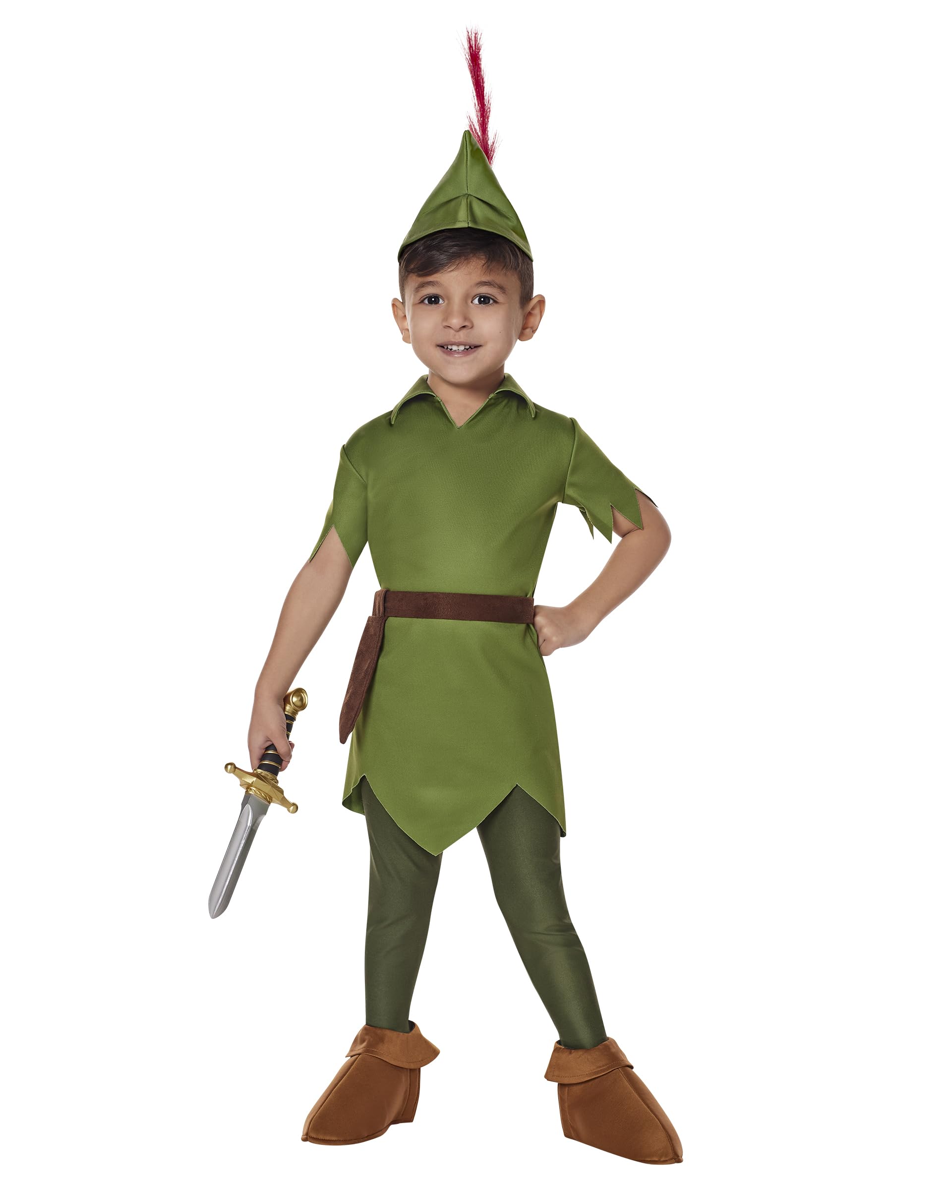 Spirit Halloween Disney Toddler Peter Pan Costume | Officially Licensed | Disney | Peter Pan Outfit | Group Cosplay