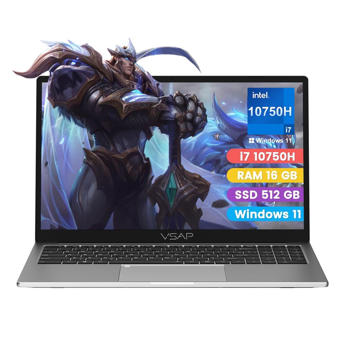 Notebook i7 10750H 16GB RAM 512GB SSD Windows 11 15.6in : Amazon