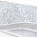 Anladia Floral Lace Satin Crystal Diamantes Evening Clutch Bag Wedding Purse Handbag