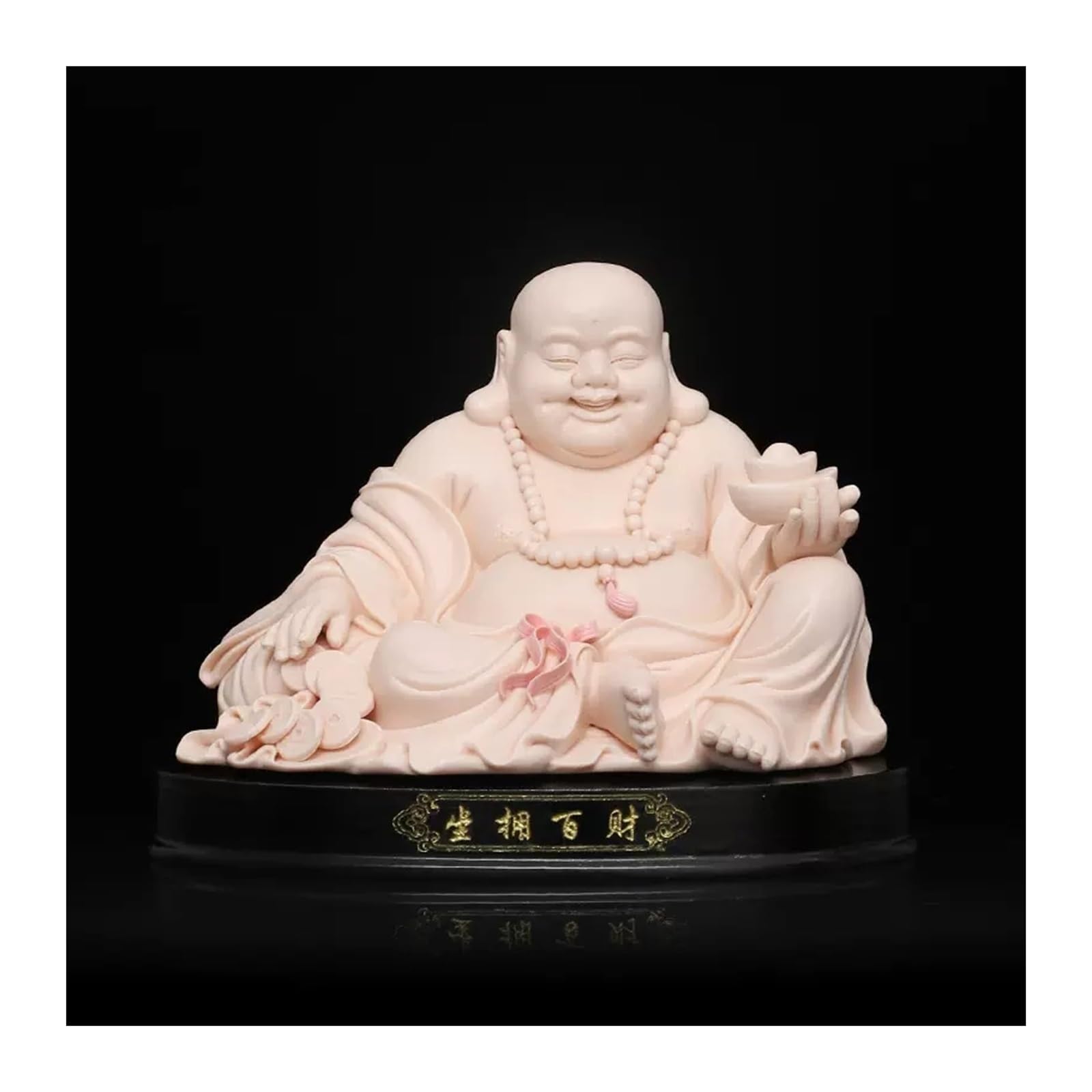 Maitreya Bouddha Riant Céramique : Chassez le Stress du Bureau