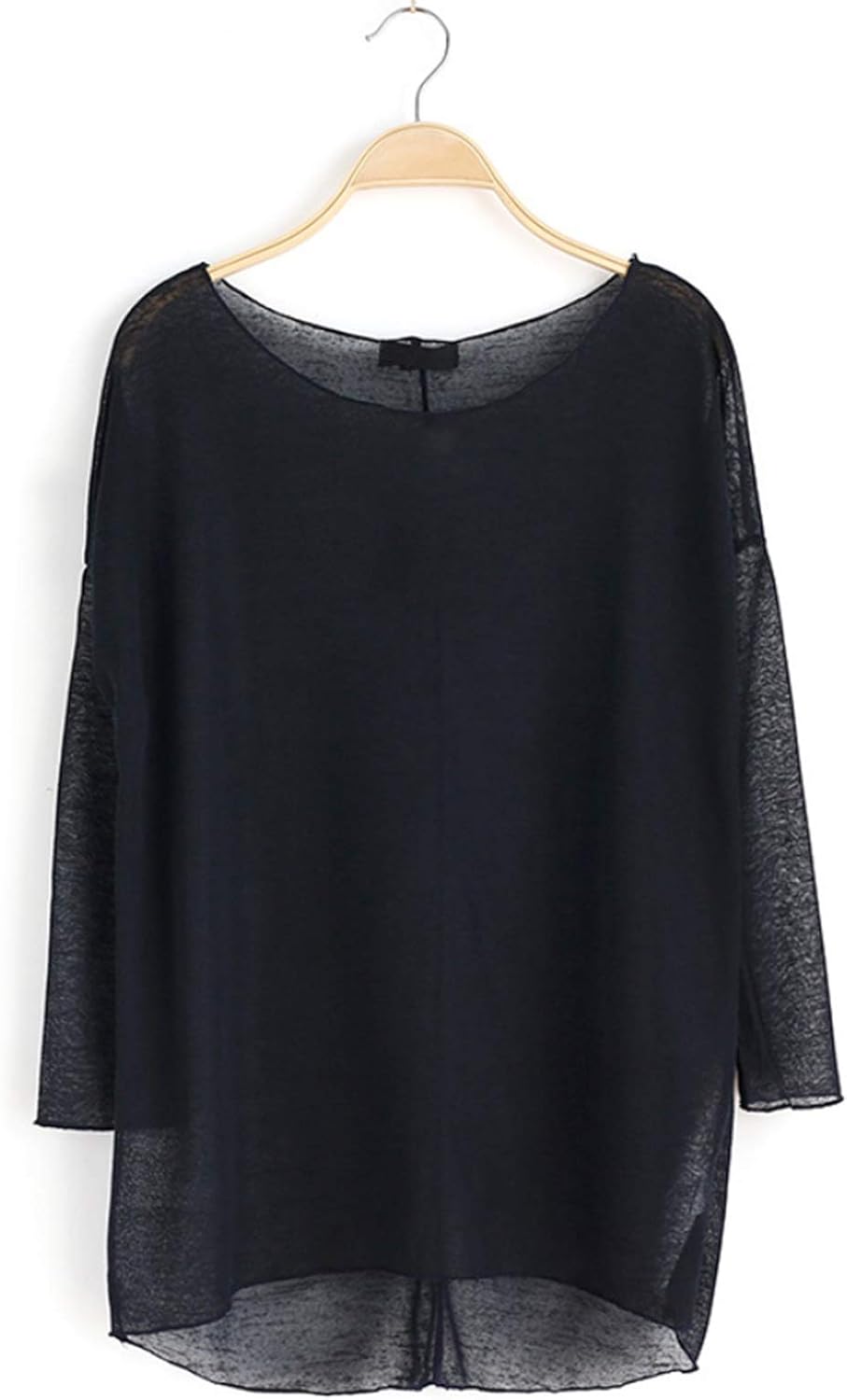 Women's Sheer Mesh See Through Shirts Blouse Long Sleeve Gym Yoga Shirt Ballet Dance Tops Activewear Casualwear