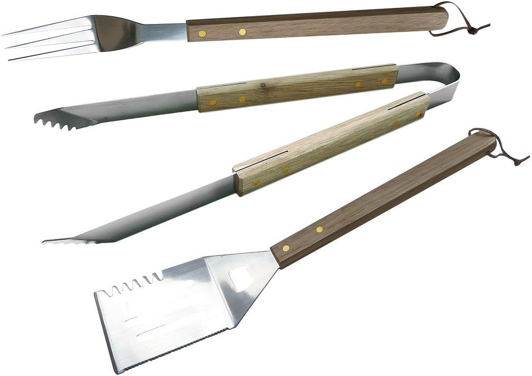 Enders grill accessories, skewer set, 3 pieces, stainless steel, 52x2x2 cm, 8753