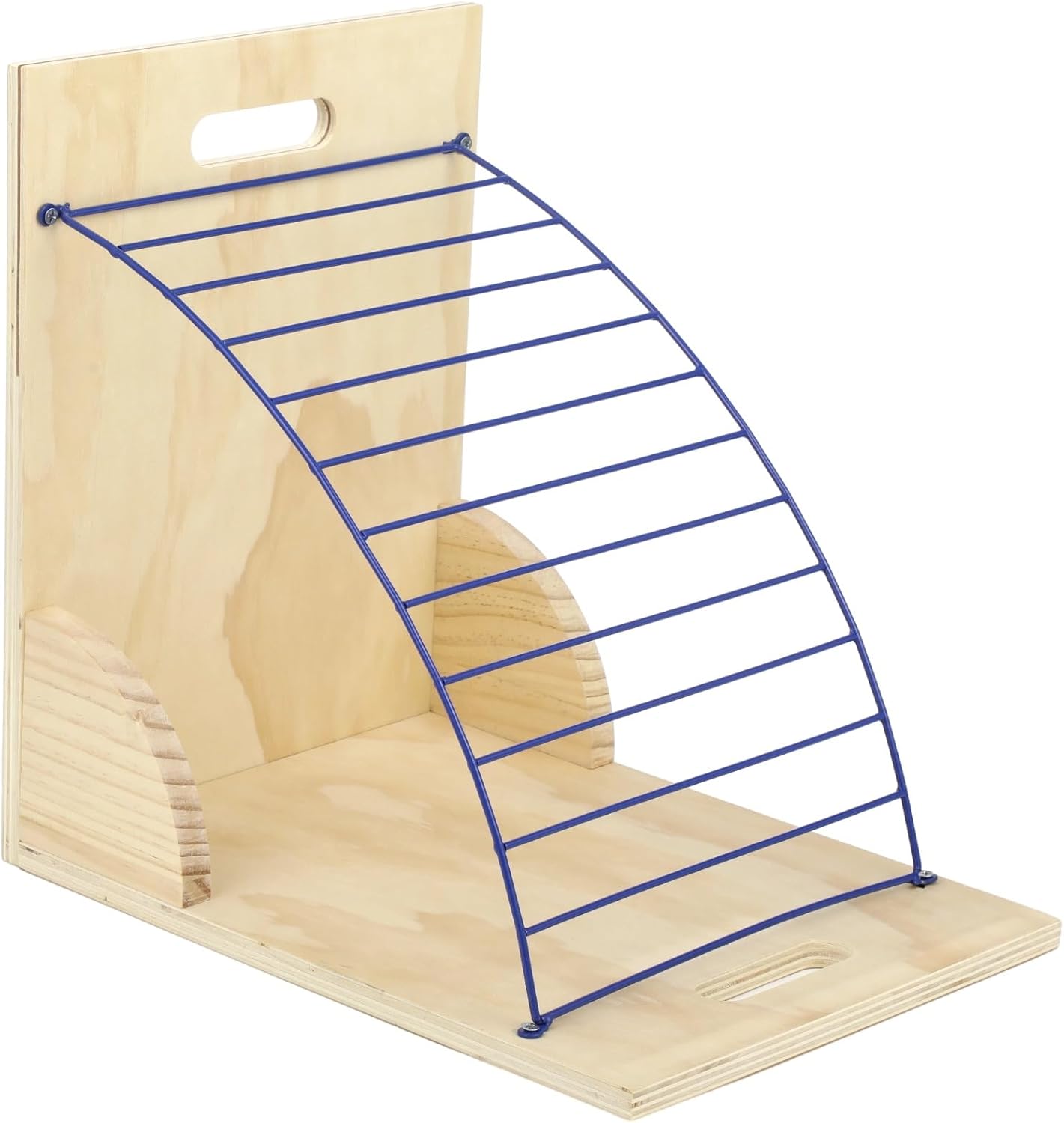 Clipboard Holder for Classroom 12-Slot - Multilayer Wood Metal Clipboard Holder, Open Design for Easy Access, Portable File Sorter with Handles for Office Home, 13.3 x 10.4 x 13.3 in