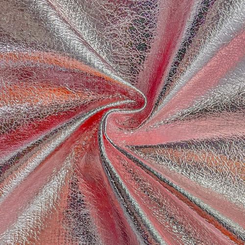 Tissu en similicuir métallique chic pour maroquinerie haut de gamme uni au mètre