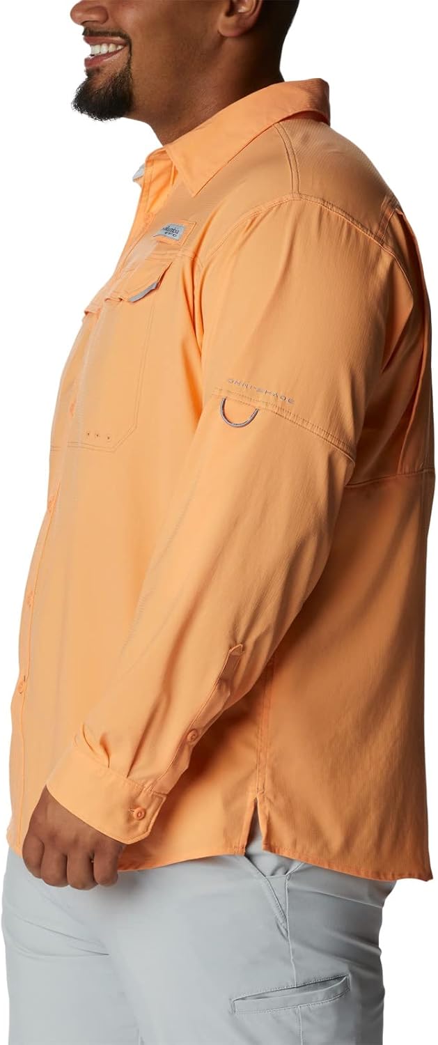 Columbia Men's Low Drag Offshore Ls Shirt Bright Nectar X-Large Tall