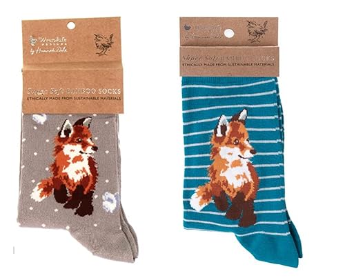 Wrendale Designs Animal Collection 2 paires de chaussettes Cover