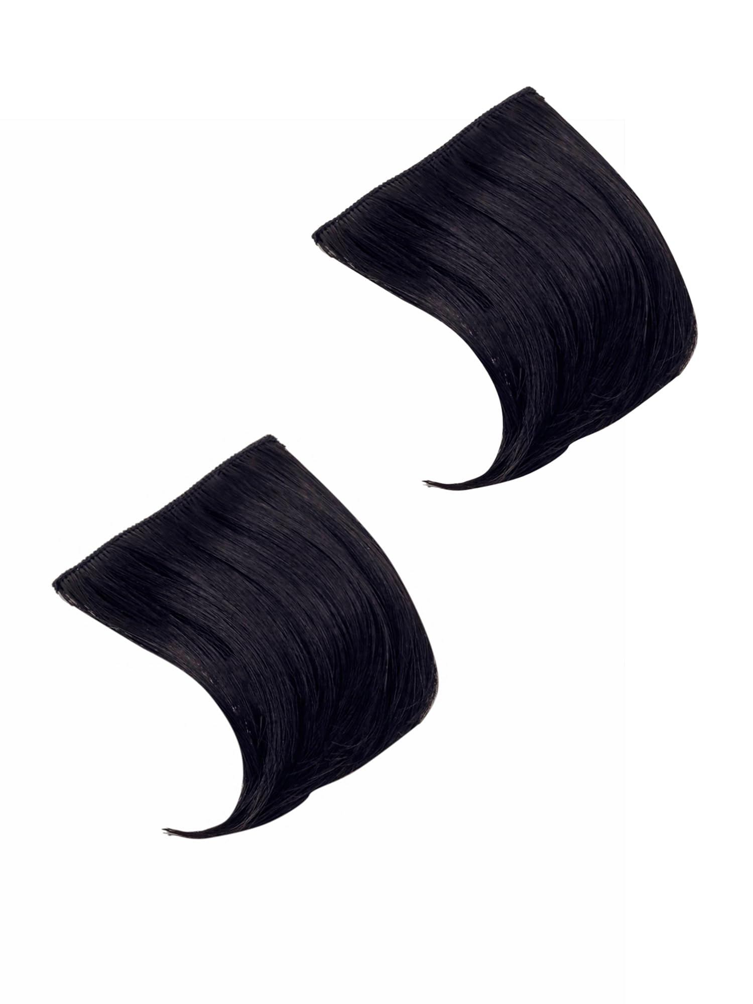 Yellow Chimes Topper Patch Hair Extensions For Women | 2 Pcs Black Side Cover Up Hair Extension | Hair Wig For Women Straight Hairpieces | Synthetic Clip in Hair Top Side Cover Hair Pieces-image-22